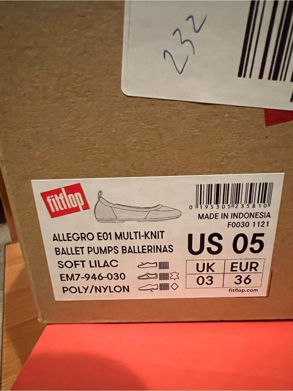 FITFLOPS Allegro E01 Ballet Pumps SOFT LILAC FREE SHIPPING